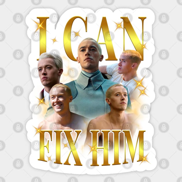 Coriolanus Snow I Can Fix Him Hunger Games Sticker by Hoahip